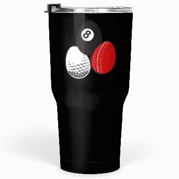 Discover Cue Sports Billiards Cricket Golf Easter Egg Balls Tumblers 30 Oz