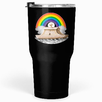 Discover Rainbow Flood Noah's Ark Tumblers 30 Oz