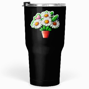 Discover Daisy Flower Sticker Tumblers 30 Oz