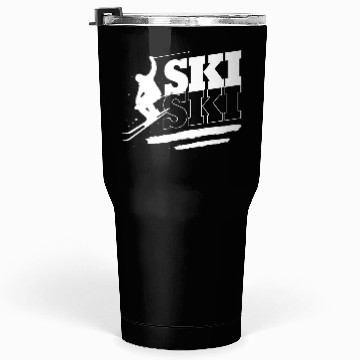Discover Skiing Ski Instructor Skier Tumblers 30 Oz