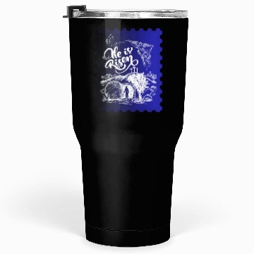 Discover He Is Risen. Angel and singing; Classic drawing Tumblers 30 Oz
