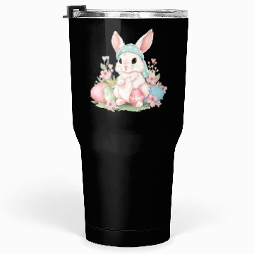 Discover Cute Sweet Easter Bunny Rabbit Easter Eggs Tumblers 30 Oz