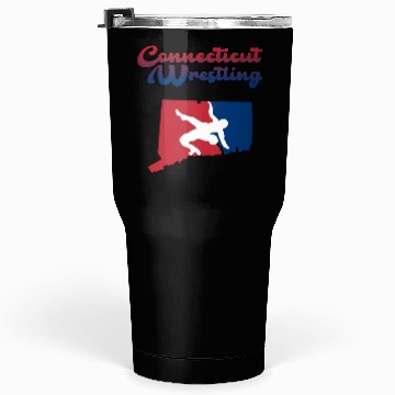 Discover Connecticut Wrestling Tumblers 30 Oz