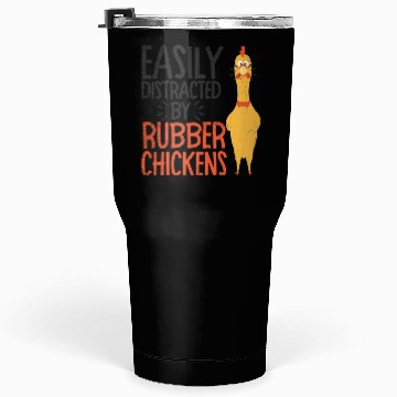 Discover Rubber Chicken Enthusiast Loud Scream Yellow Tumblers 30 Oz