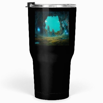Discover Bioluminescent Underground Landscapes Tumblers 30 Oz