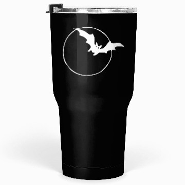 Discover Bat & Moon White Tumblers 30 Oz