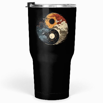 Discover Sun and moon yin yang Tumblers 30 Oz