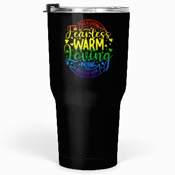 Discover She Is Mom Strong Fearless Warm Loving Patient Tumblers 30 Oz