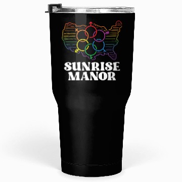 Discover Sunrise Manor Pride Flag Pride Month LGBTQ Flag Tumblers 30 Oz