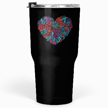 Discover Colorful Sindhi Heart Tumblers 30 Oz Design