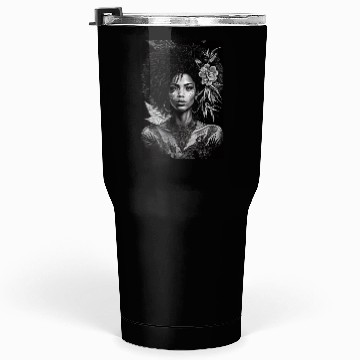 Discover Black-and-White Afrocentric Art Tumblers 30 Oz