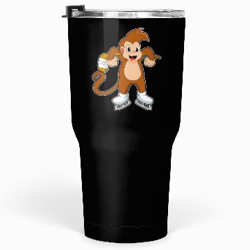 Discover Monkey Ice Hockey Ice Hockey Stick Tumblers 30 Oz