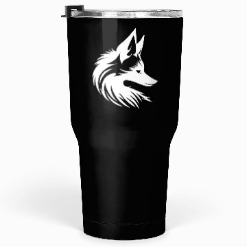 Discover Cute Cute Fox Tattoo Portrait Style Tumblers 30 Oz