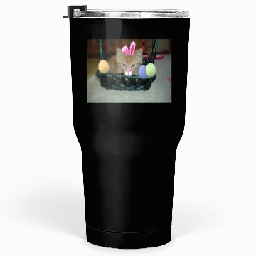 Discover Festive Bunny Easter Cat Design Tumblers 30 Oz