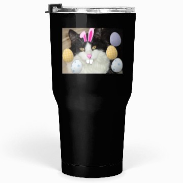 Discover Easter Bunny Cat Face Decor Tumblers 30 Oz