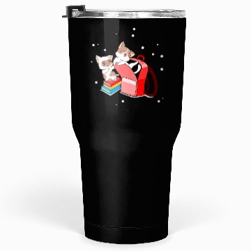 Discover Cute Kittens School Books Bag Back To School Tumblers 30 Oz