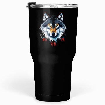 Discover Wolf howling at the moon graphic Tumblers 30 Oz