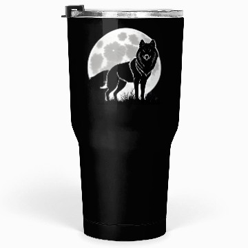Discover Wolf howling at the moon graphic Tumblers 30 Oz