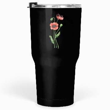 Discover Bee a wildflower, poppies Tumblers 30 Oz