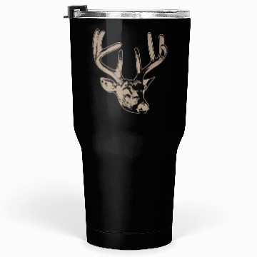 Discover beige deer head Tumblers 30 Oz