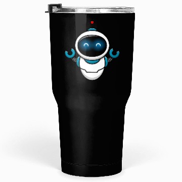 Discover Cute Robot Cartoon Vector Icon Illustration Tumblers 30 Oz