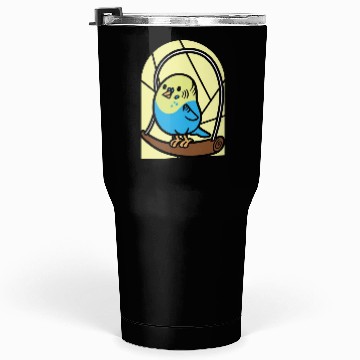 Discover Cartoon Parakeet Bird I Kids Parakeet Tumblers 30 Oz