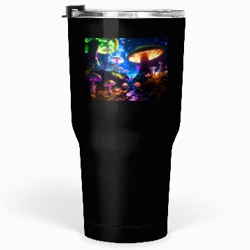 Discover Fantasy Shroom Forest Trippy Vibes Graphic Tumblers 30 Oz