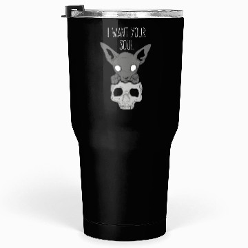 Discover Death Cat Skull Tumblers 30 Oz