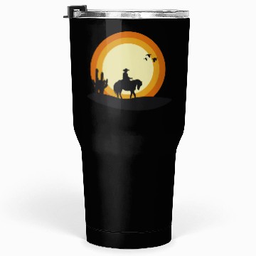 Discover sunset cowboy Tumblers 30 Oz