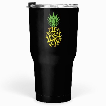 Discover Pineapple Pi Math Holiday Mathematics Pi Day Tumblers 30 Oz