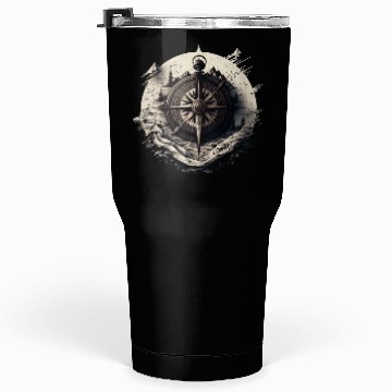 Discover navy compass Tumblers 30 Oz