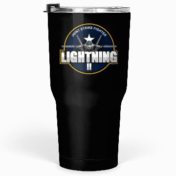 Discover F35 Lightning 2 Patch Small logo red Tumblers 30 Oz