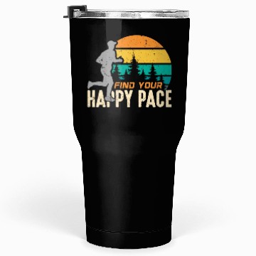 Discover Trail Running Find Your Happy Pace Retro Running Tumblers 30 Oz