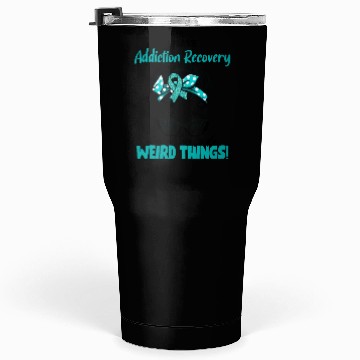 Discover Funny Addiction Recovery Warrior Messy Bun Tumblers 30 Oz