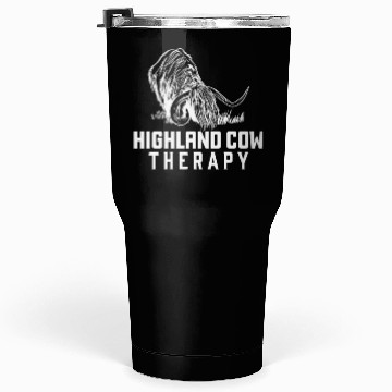 Discover Highland Cow Therapy Tumblers 30 Oz