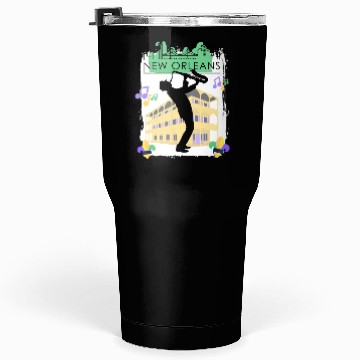 Discover Mardi Gras New Orleans Louisiana City Jazz Music Tumblers 30 Oz