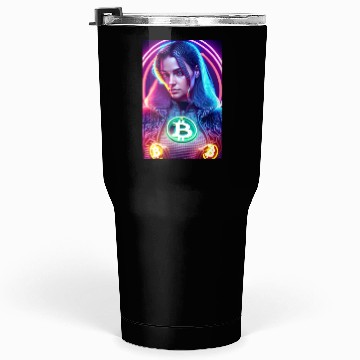 Discover Bitcoin Woman Tumblers 30 Oz