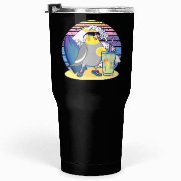 Discover Summer Cockatiel Tumblers 30 Oz