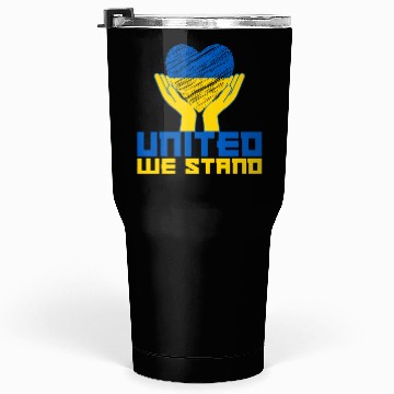 Discover United we stand! US Solidarity for Ukraine Tumblers 30 Oz