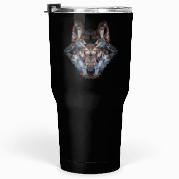 Discover Wolves | Polygon Wolf Head | Low Poly Werewolf Tumblers 30 Oz