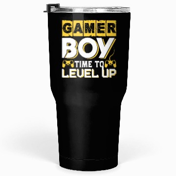 Discover Gamer boy time to level up Tumblers 30 Oz