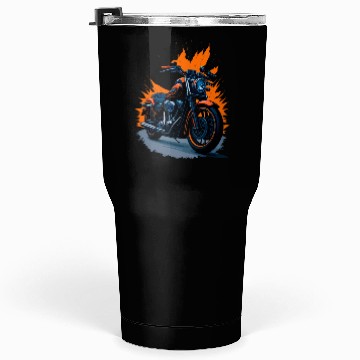 Discover Motorcycle Retro illustration Tumblers 30 Oz