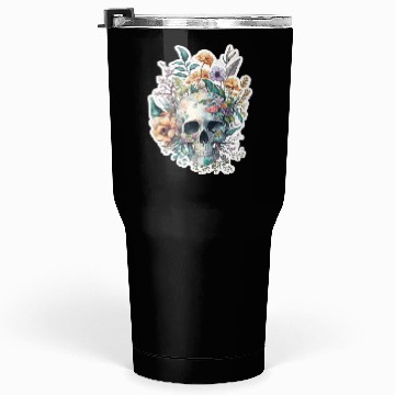 Discover Botanical Skull Design Tumblers 30 Oz