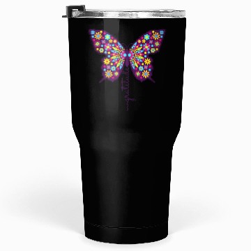 Discover butterflies floral Tumblers 30 Oz