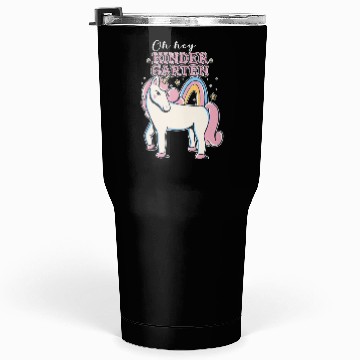 Discover Rainbow and Unicorn Kindergarten Teacher Tumblers 30 Oz