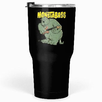 Discover Monster Bass Guitar Player Tumblers 30 Oz