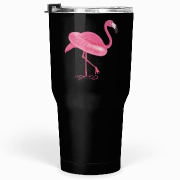 Discover Flamingo Swimming Circle Tumblers 30 Oz