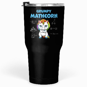 Discover Funny Math Teacher Grumpy Unicorn Tumblers 30 Oz