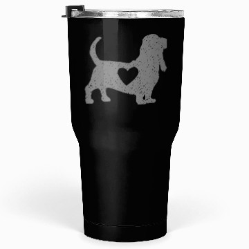 Discover Black Basset hound Tumblers 30 Oz