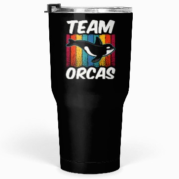 Discover Team Orcas Orca Protect Whale Sea Tumblers 30 Oz
